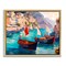 Stupell Industries Capri Boat Marina View Framed Floater Canvas Wall Art Design by Amelia Noyes